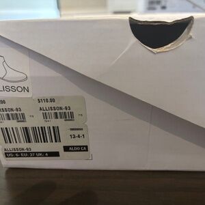 Black leather booties